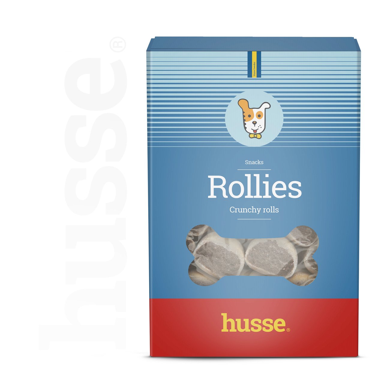Rollies, 500 g | Crunchy biscuits with meaty centre for dogs