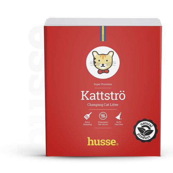 Kattströ Red, 2 x 15 kg | Cat litter made of grey bentonite clay