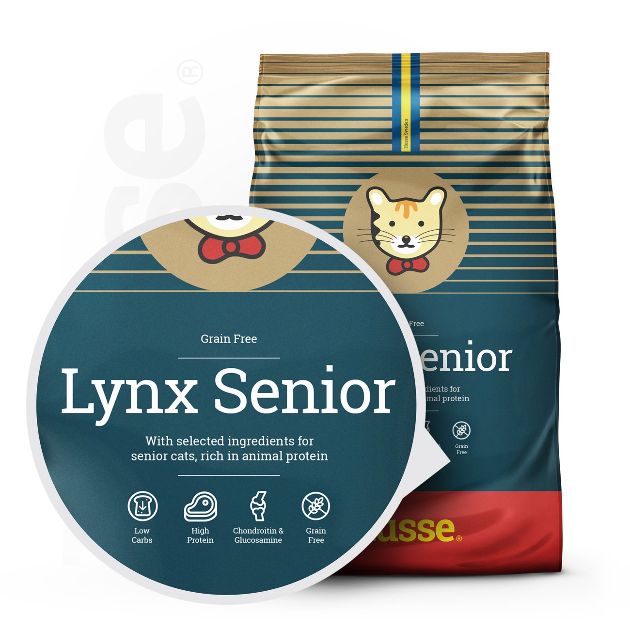 Lynx Senior, 7 kg | Grain free kibbles for senior cats with sensitive skin & stomachs