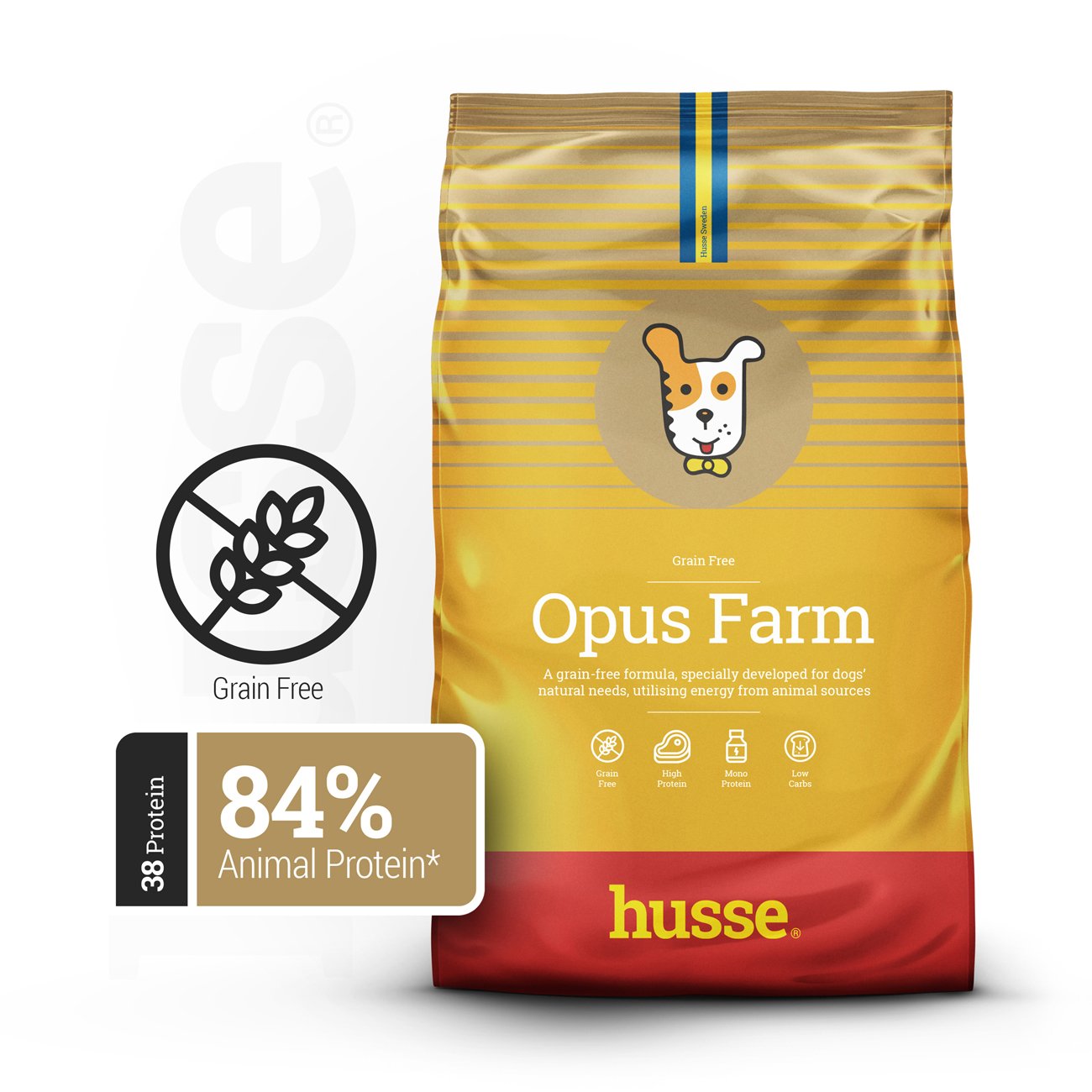 Opus Farm, 12 kg | Grain free kibbles with limited animal protein sources