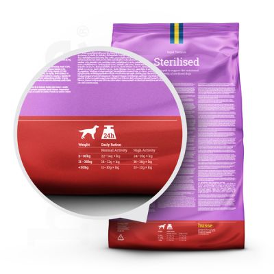 Sterilised, 12 kg | Balanced dry food to meet the unique needs of sterilised adult dogs