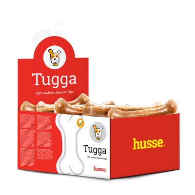 Tugga, pressed bone L, 1 pc | Grain free, 100% rawhide chew