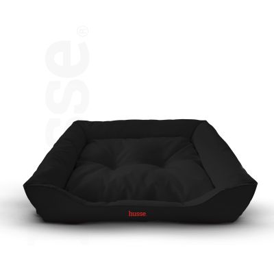 Paus, black L | Rectangular cosy bed for large-sized pets