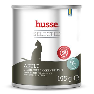 Adult, grain free chicken delight, 195 g |  Mouth-watering meal for connoisseur cats