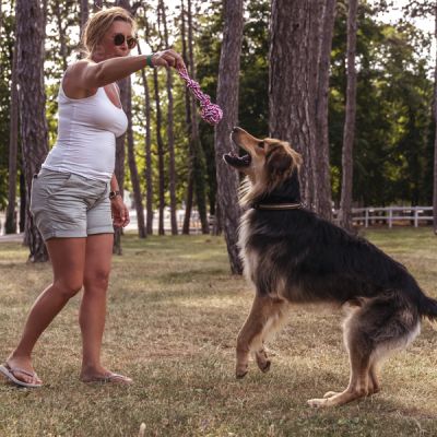 Rep Boll, 1 pc | Rope toy with knotted ball