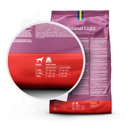 Optimal Light, 15 kg | Dog dry food with moderate energy content for optimal weight control