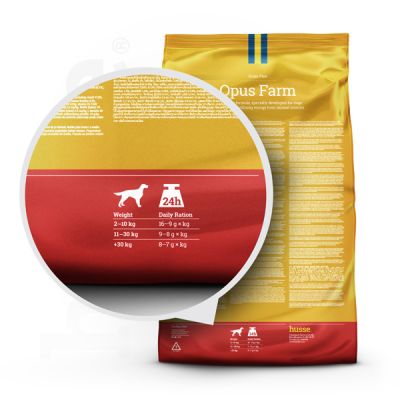 Opus Farm, 12 kg | Grain free kibbles with limited animal protein sources