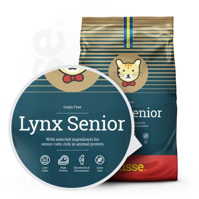 Lynx Senior, 7 kg | Grain free kibbles for senior cats with sensitive skin & stomachs