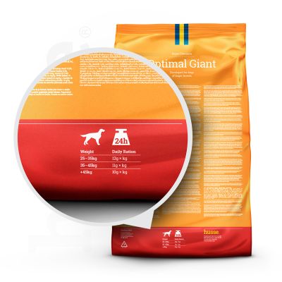 Optimal Giant, 12 kg | Balanced dry food for dogs of large breeds
